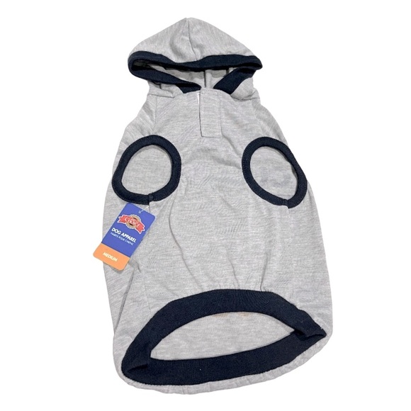 Gray Dog Hoodie with Fun Slogan - Picture 2 of 2